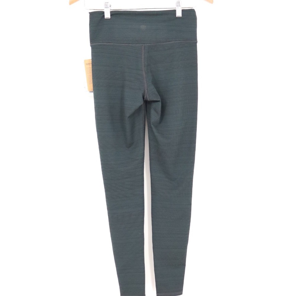 Athleta High Rise Jacquard Chaturaanga Tight Leggings Capri Blue Slate S - Picture 8 of 9